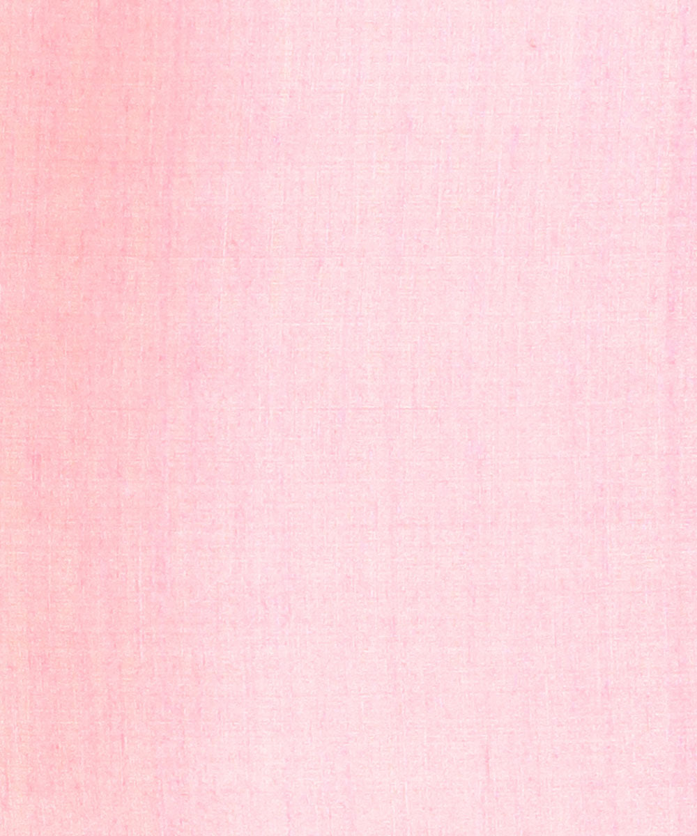 Lime yellow pink chhattisgarh handloom tussar silk saree
