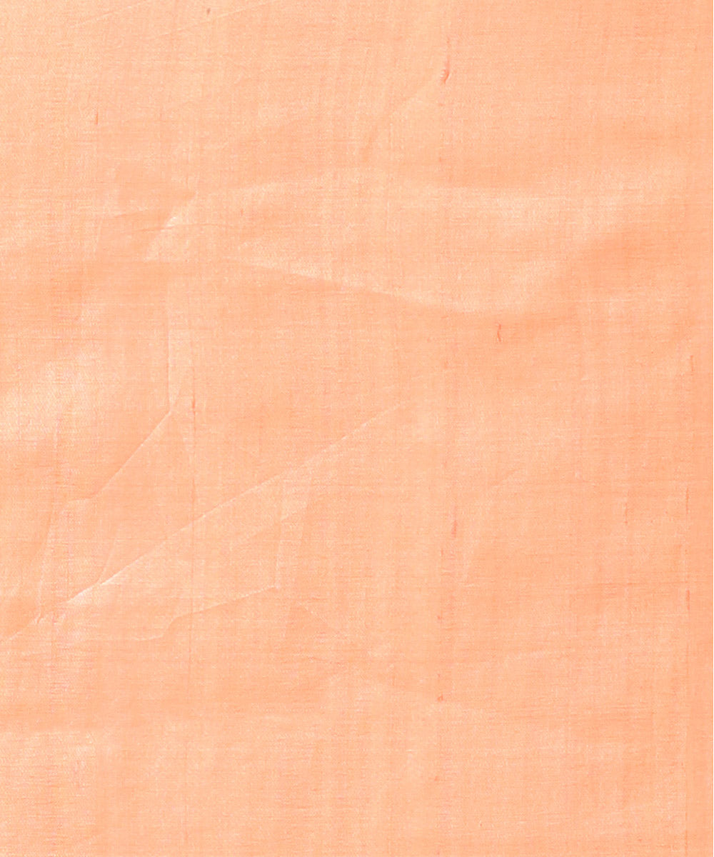 Peach pink chhattisgarh handloom tussar silk saree