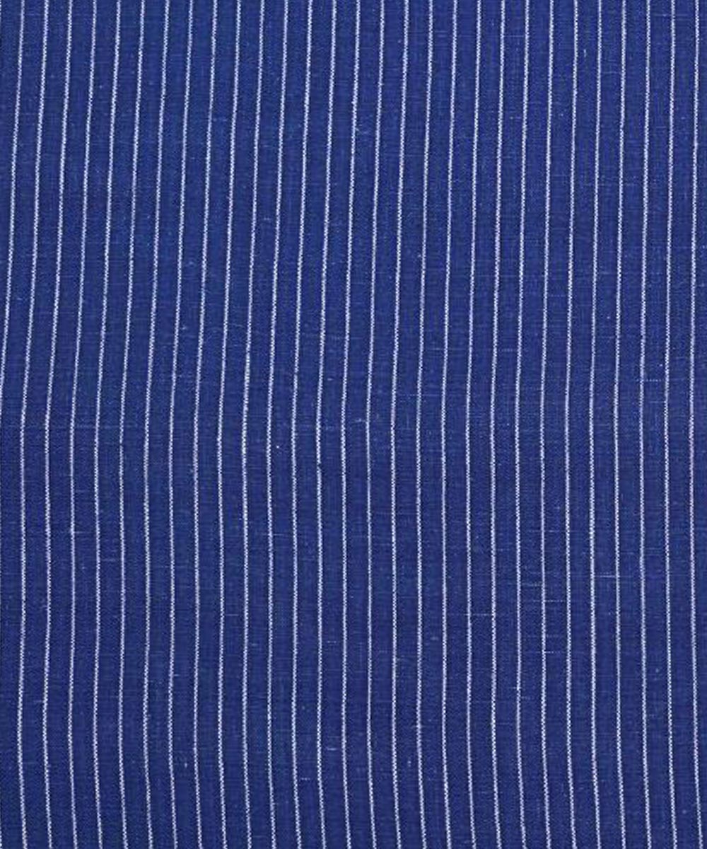 Indigo blue stripe handspun handwoven kala cotton fabric