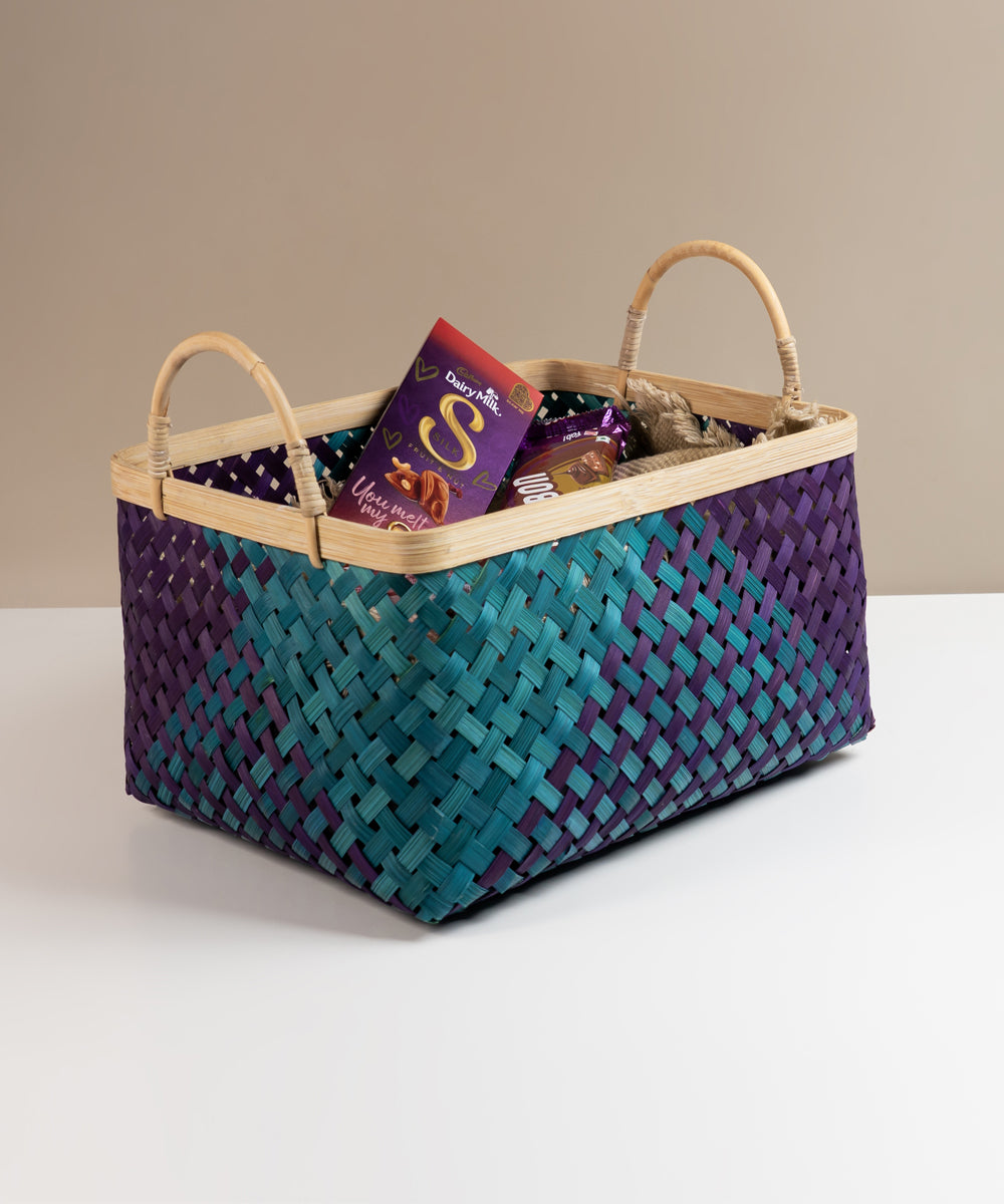 Neelaya Handcrafted Bamboo Basket - Medium