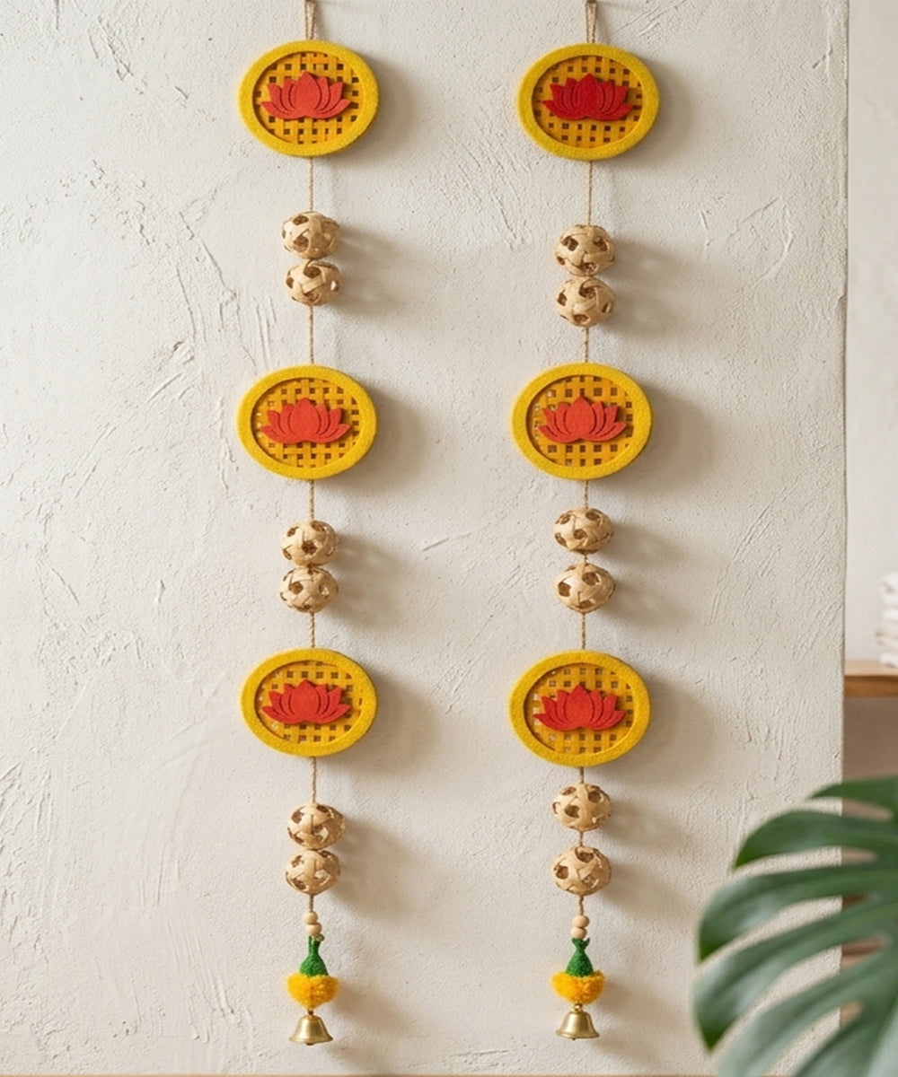 Neelkamal Handcrafted Bamboo Streamer - Set of 2