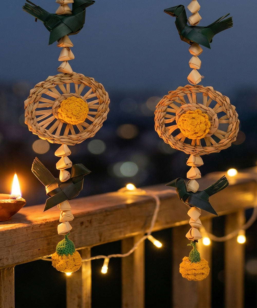Pakshi Handcrafted Chamba Streamer - Set of 2