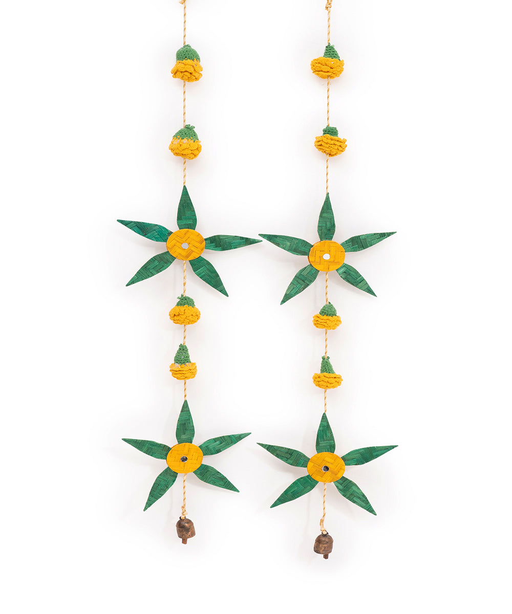 Aam Patta Handcrafted Bamboo Streamer - Set of 2