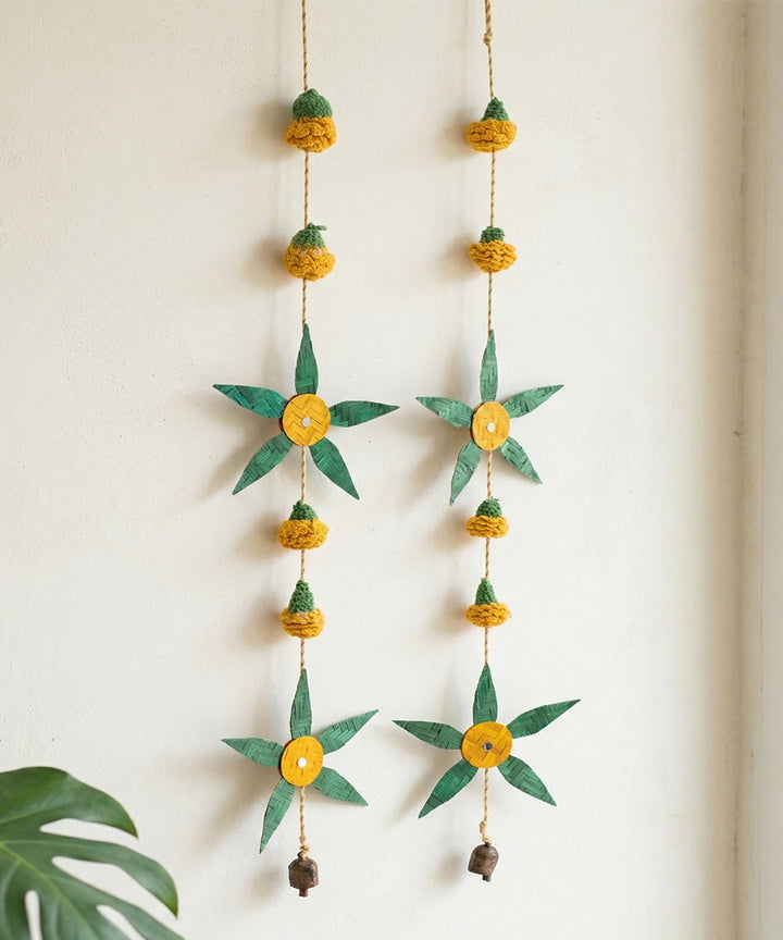 Aam Patta Handcrafted Bamboo Streamer - Set of 2