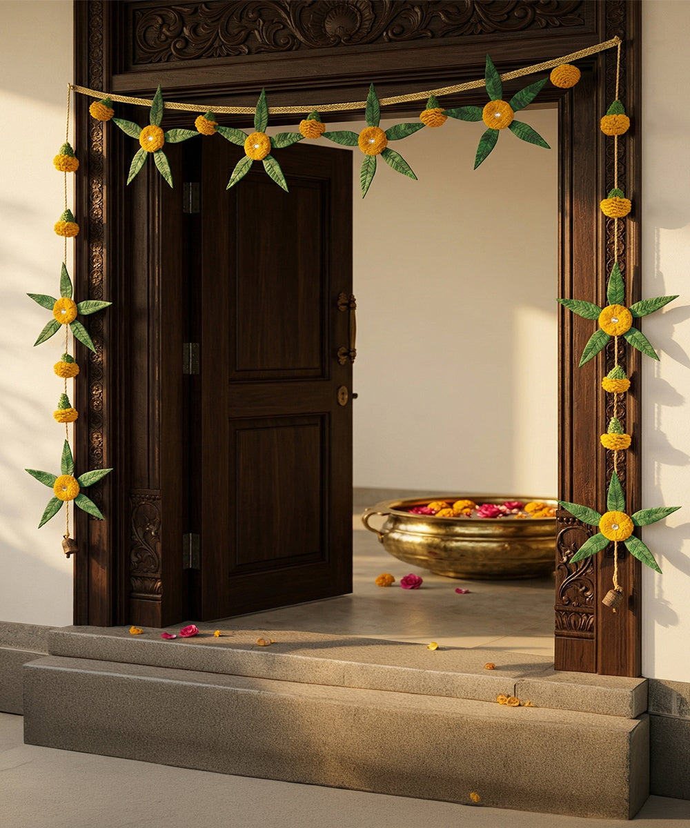 Aam Patta Handcrafted Bamboo Toran
