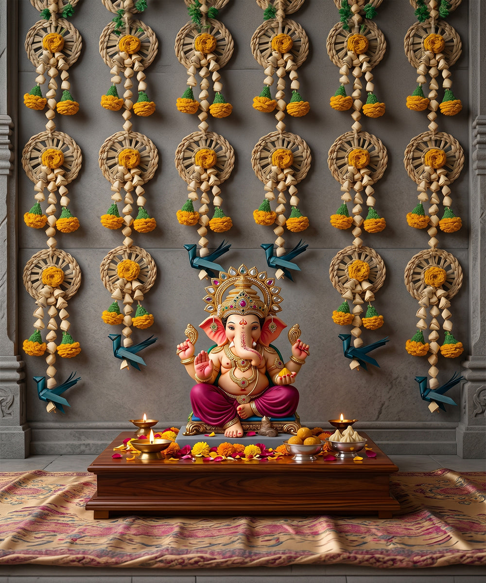 Vihang Handcrafted Chamba Hanging - Set of 2