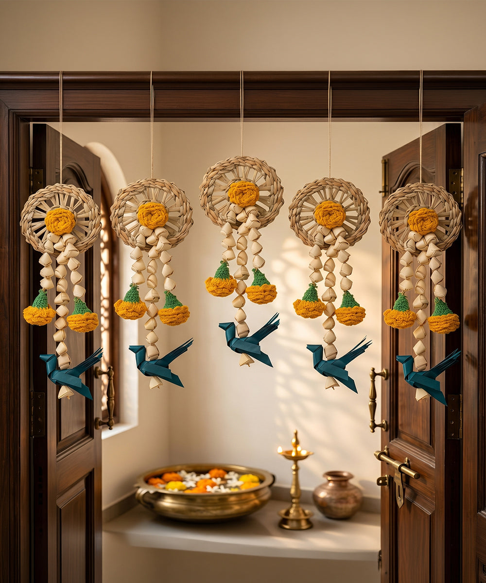Vihang Handcrafted Chamba Hanging - Set of 2