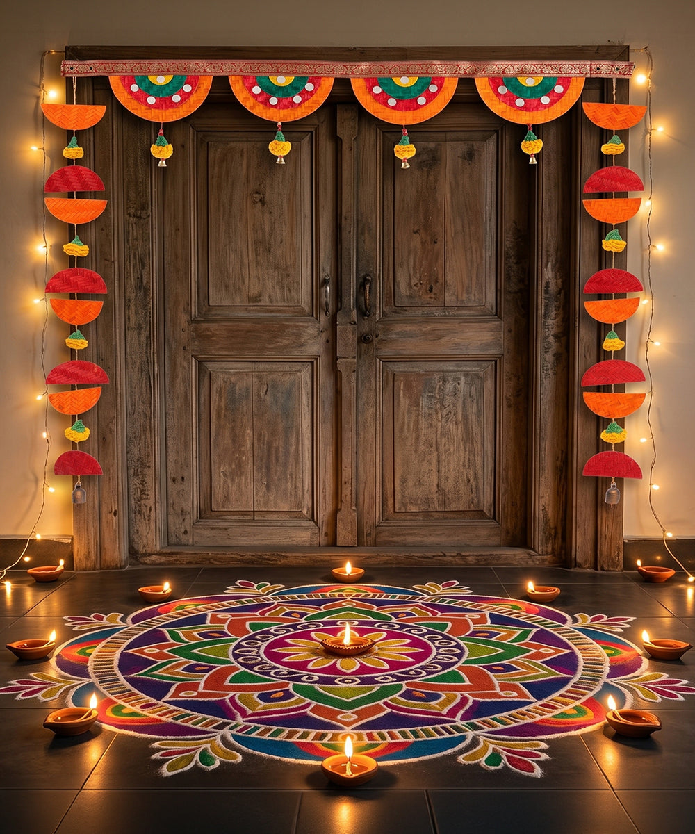 Aarunya Handcrafted Bamboo Streamer - Set of 2