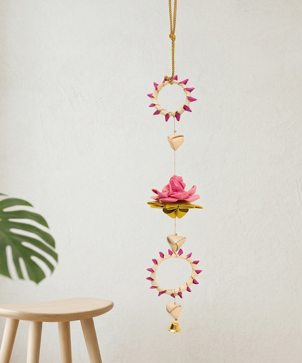 Pankhuri handcrafted Palm Leaf Hanging - Set of 4