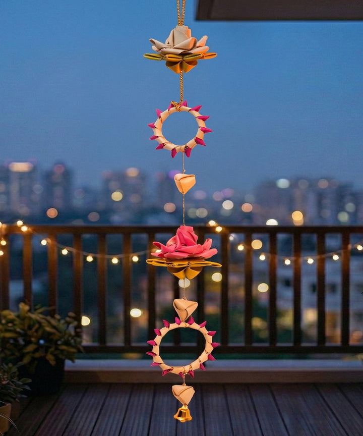 Pankhuri handcrafted Palm Leaf Hanging - Set of 4