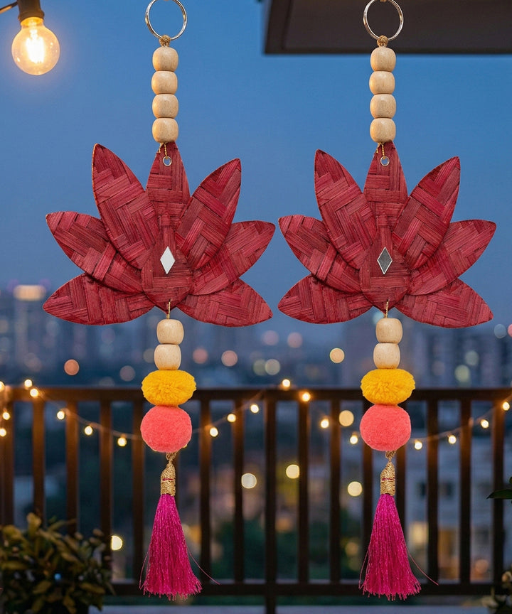 Padma Handcrafted Bamboo Hanging - Set of 2