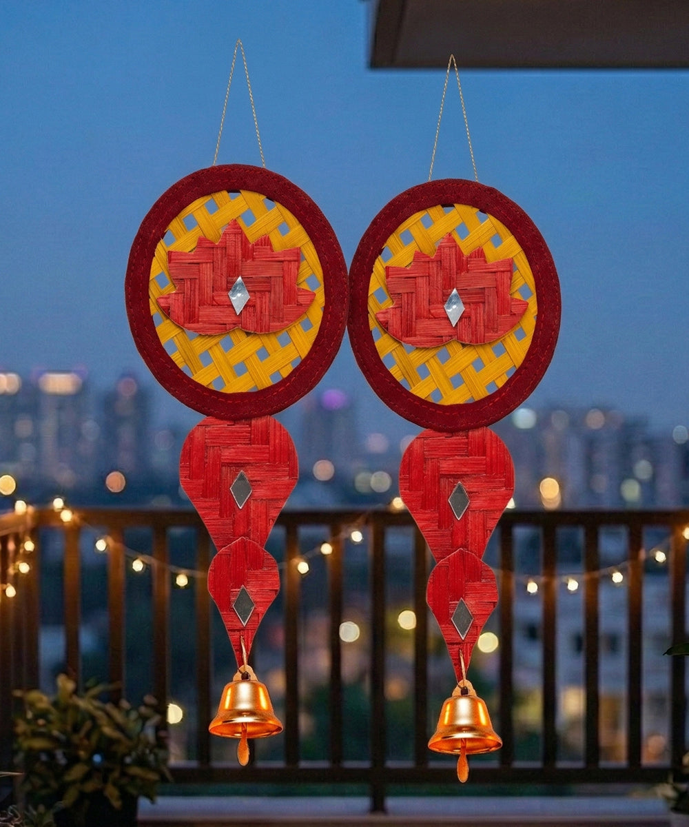 Saroj Handcrafted Bamboo Hanging- Set of 2
