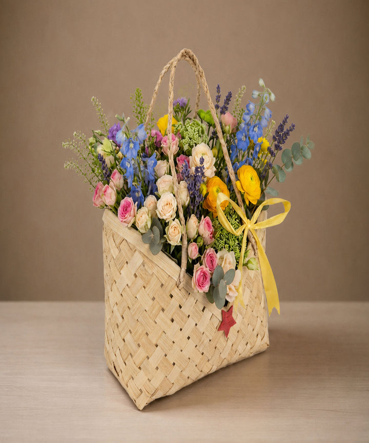 Viera Handcrafted Bamboo Basket