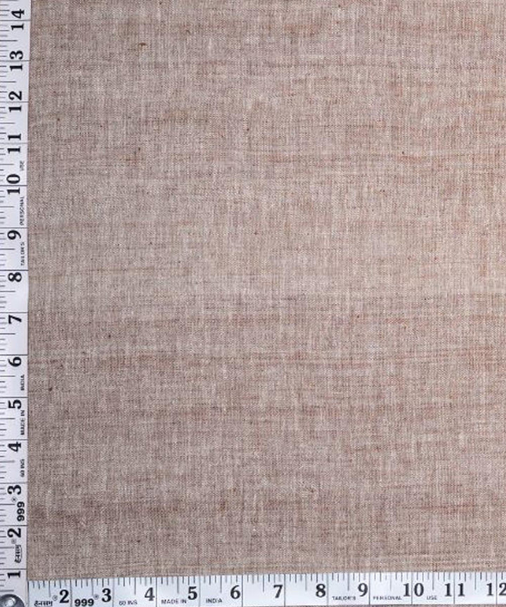 Brown yarn dyed handspun handwoven Kala cotton fabric