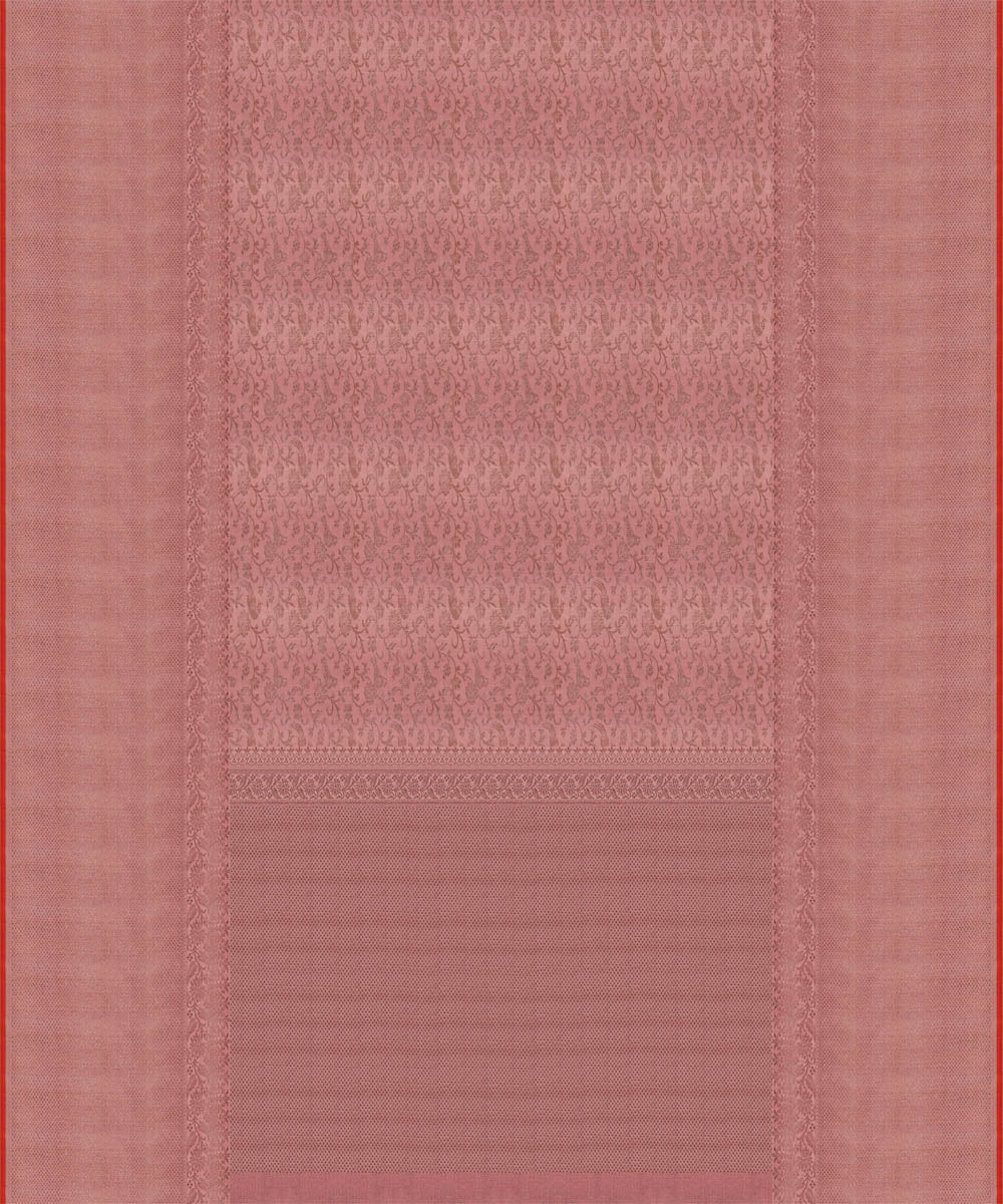 Pink handwoven kanjivaram silk saree