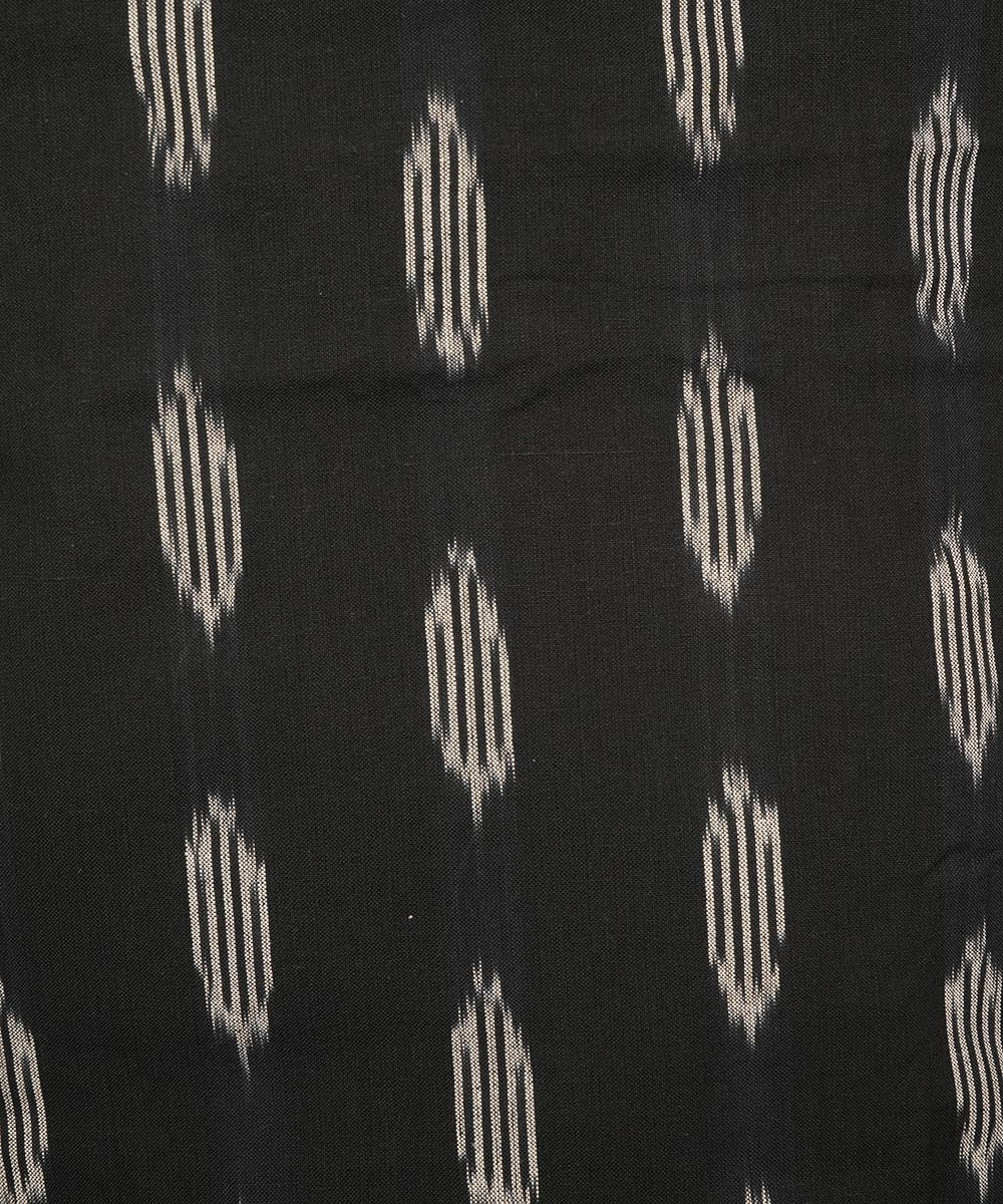 3pc Black green handwoven cotton pochampally ikat dress material