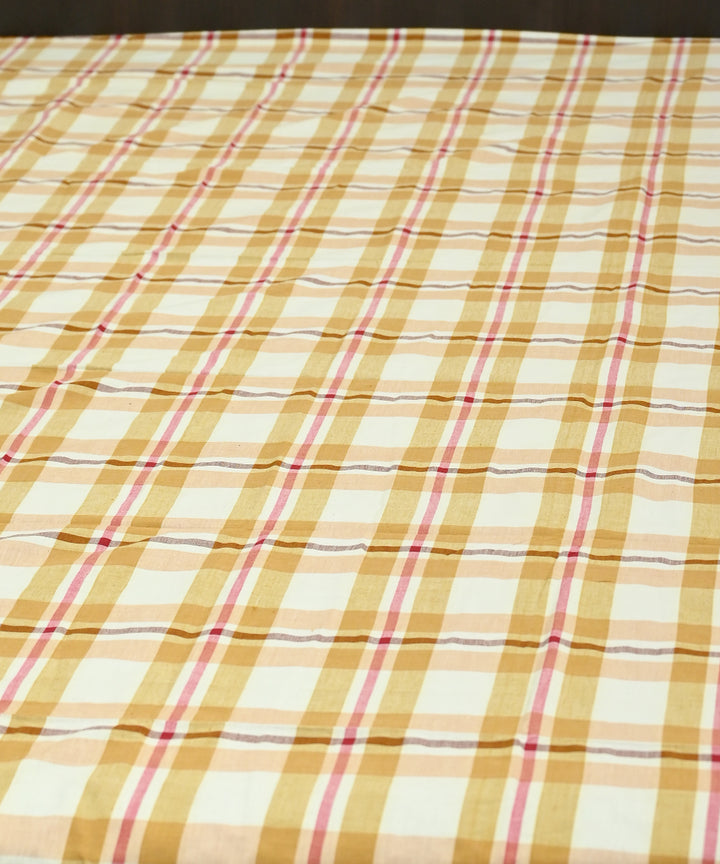 Off white multi colour handmade sambalpuri cotton bedsheet