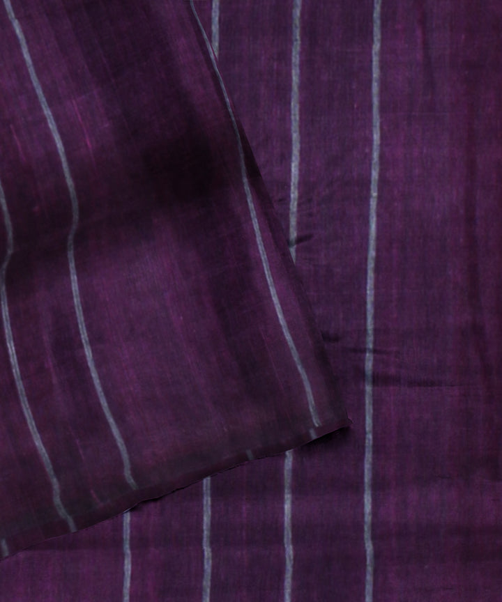 Purple handloom bengal cotton saree