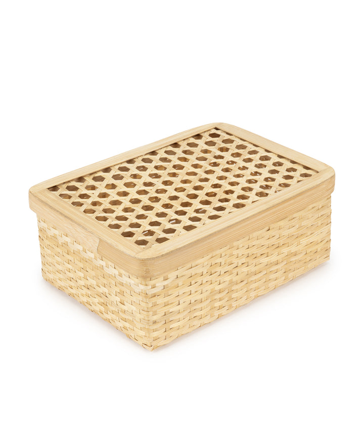 Mira Handcrafted Bamboo Rectangular Box - Set of 3