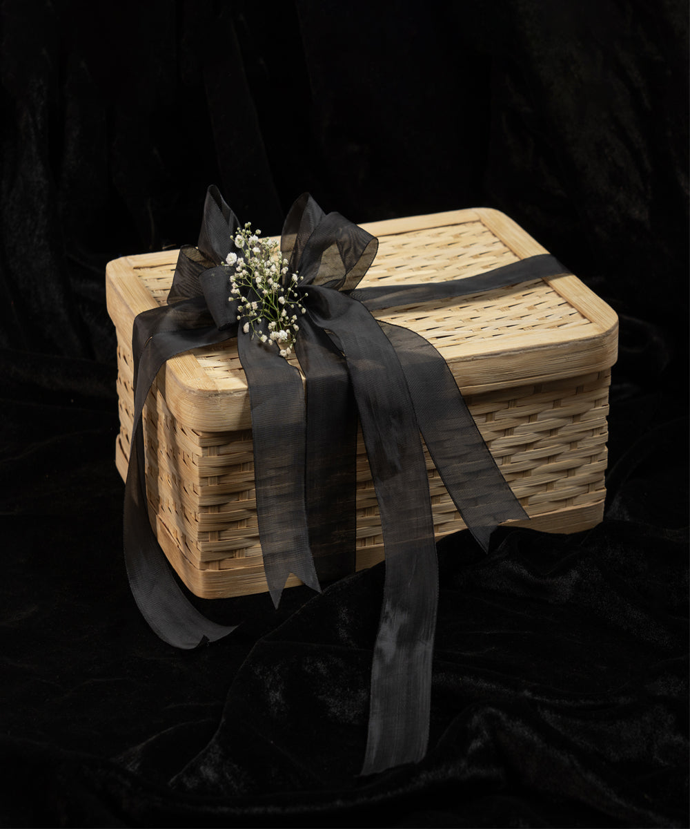 Sora Handcrafted Bamboo Rectangular Box - Set of 3