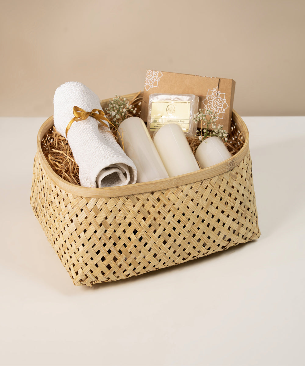Elia Handcrafted Bamboo Basket - Setr of 2