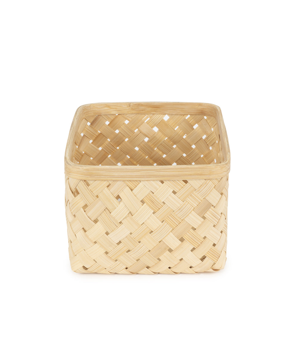 Aurea Handcrafted Bamboo Basket - Set of 2