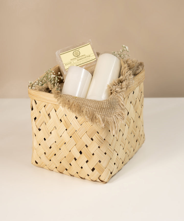 Aurea Handcrafted Bamboo Basket - Set of 2