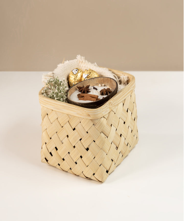 Aurea Handcrafted Bamboo Basket - Set of 2