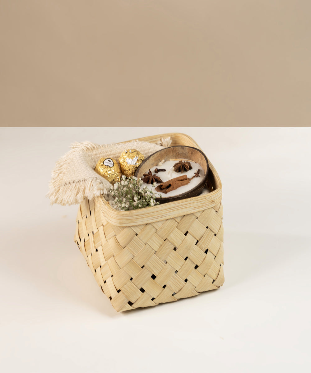 Aurea Handcrafted Bamboo Basket - Set of 2