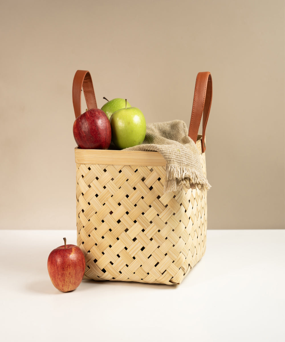 Eira Handcrafted Bamboo Basket - Set of 2