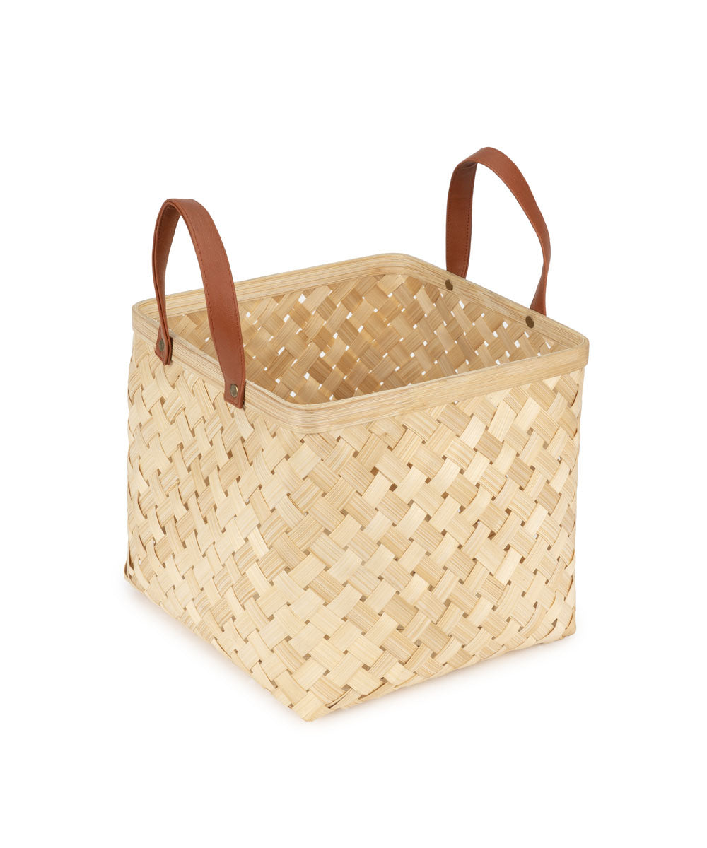 Eira Handcrafted Bamboo Basket - Set of 2