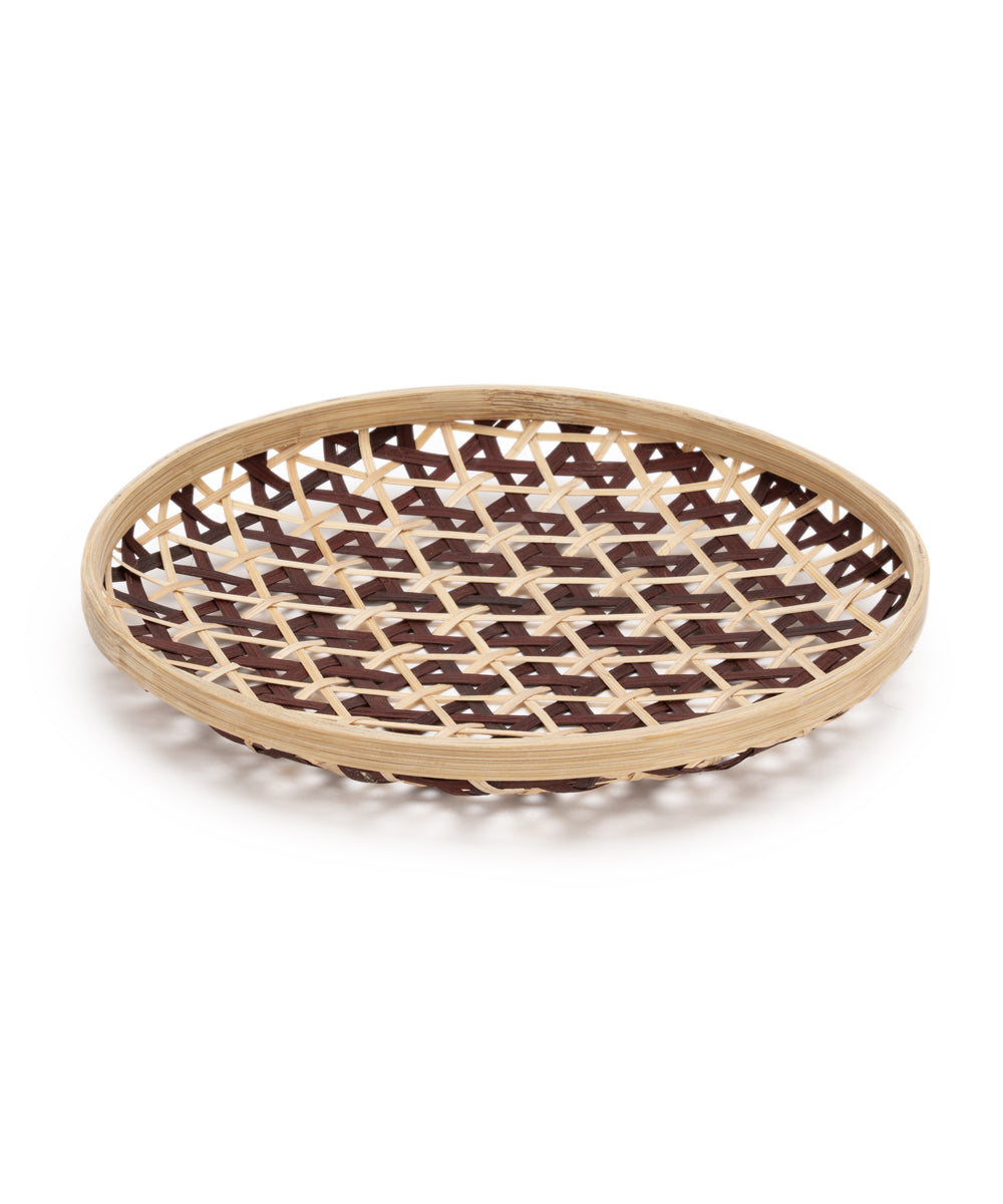 Zira Handcrafted Bamboo Wall Plate - Set of 3