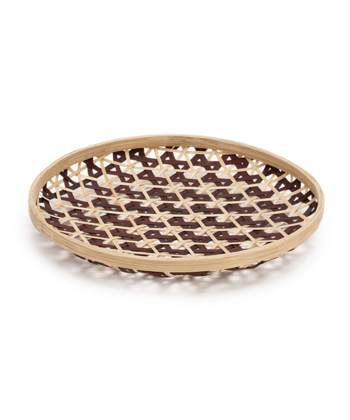 Zira Handcrafted Bamboo Wall Plate - Set of 3