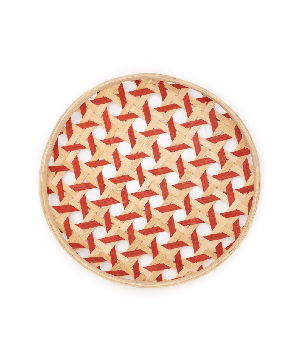 Kivo Handcrafted Bamboo Wall Plate - Set of 3