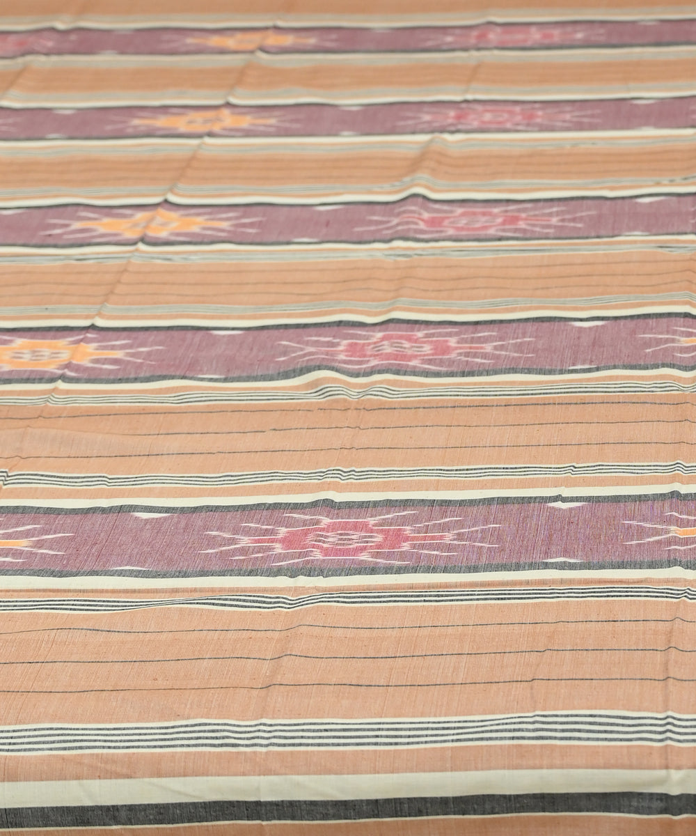 Copper cameo pink traditional handmade sambalpuri cotton bedsheet