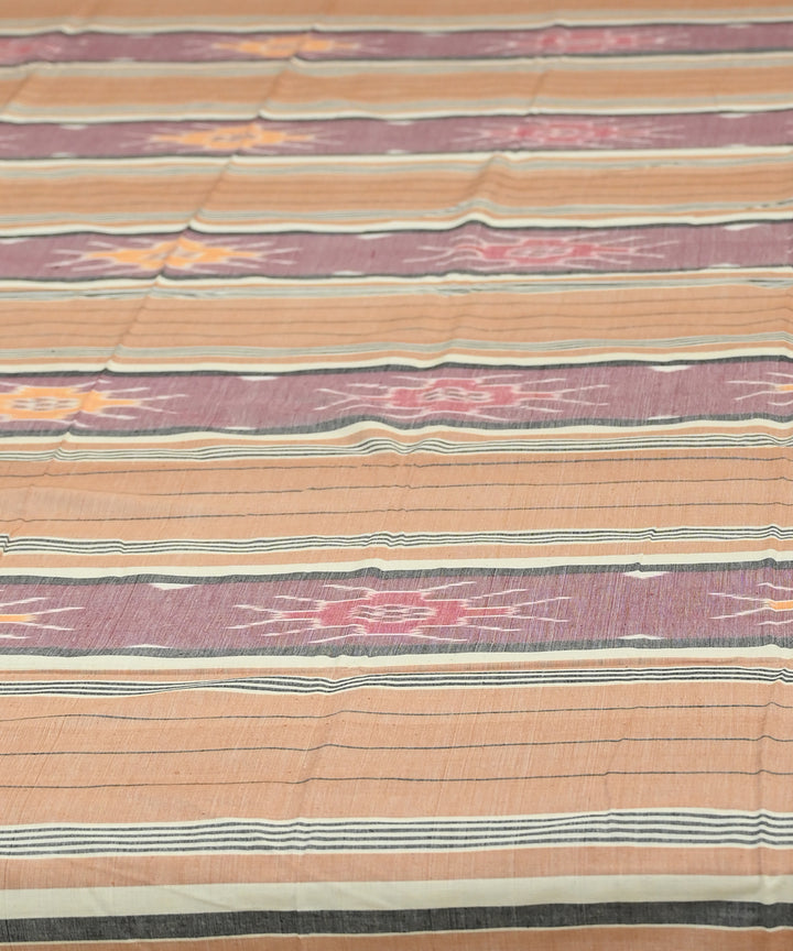 Copper cameo pink traditional handmade sambalpuri cotton bedsheet