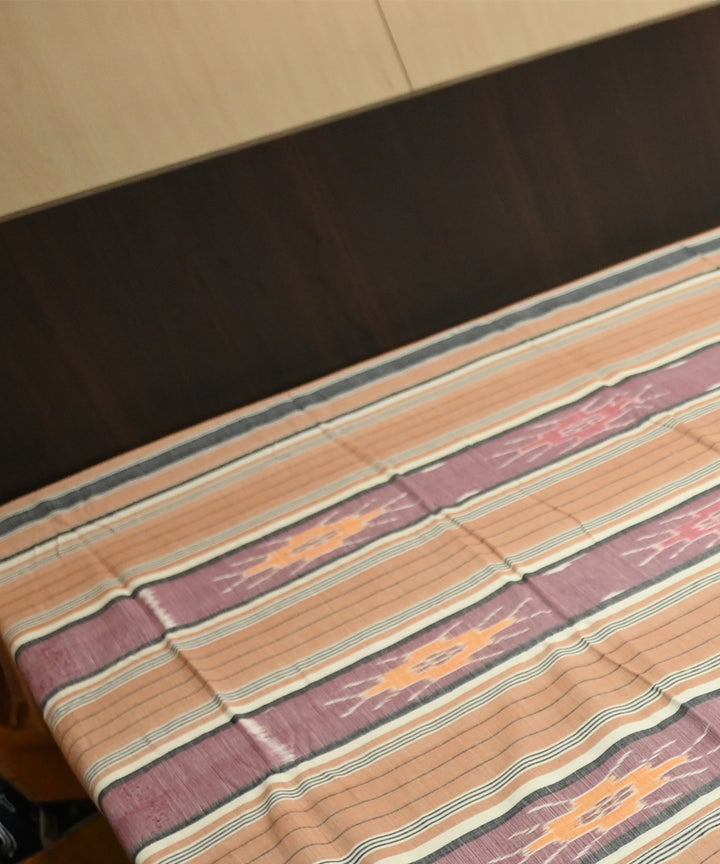 Copper cameo pink traditional handmade sambalpuri cotton bedsheet