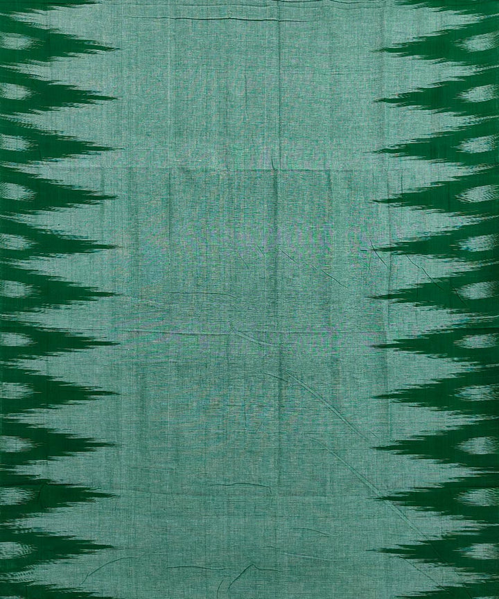 Light green grey handwoven cotton nuapatna saree