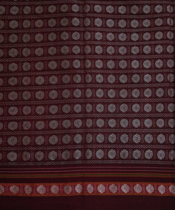 Pink silver maroon handwoven cotton art silk khana blouse fabric