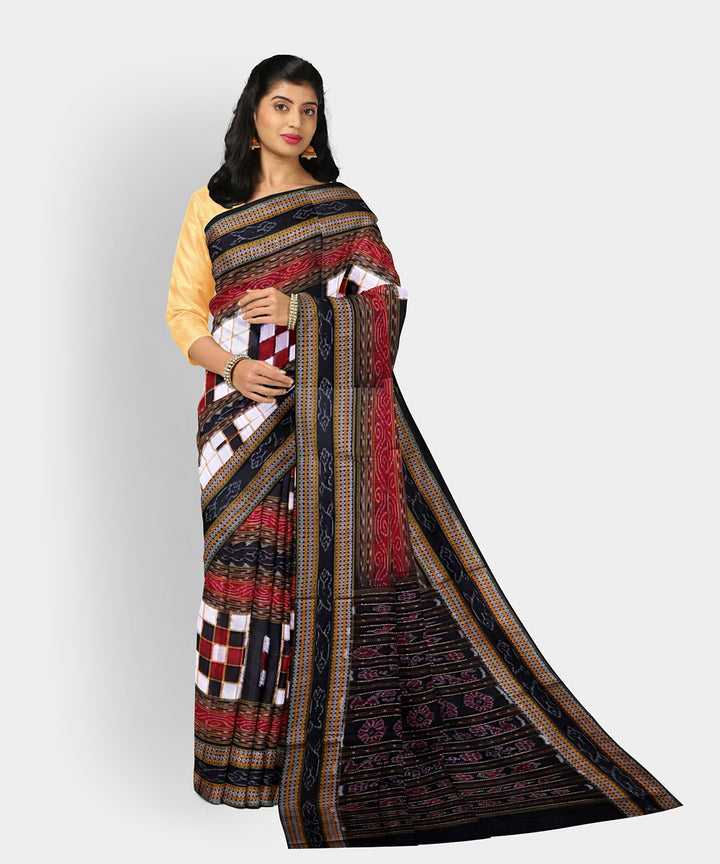 Multicolor bichitrapuri cotton handwoven sambalpuri saree