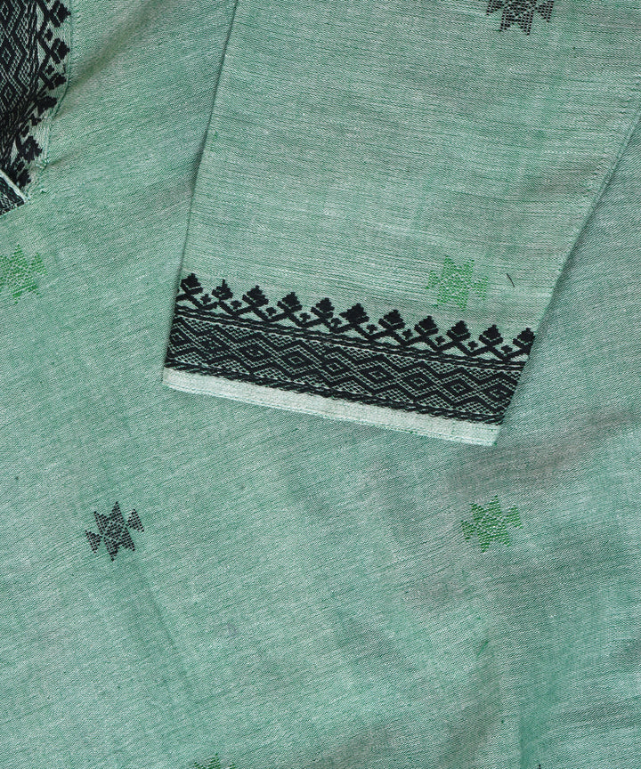 Sea green handwoven cotton jamdani kurti
