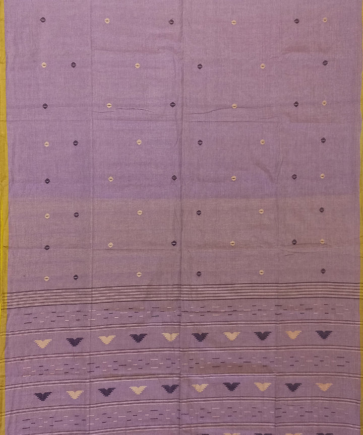 Light purple cotton handloom bengal saree