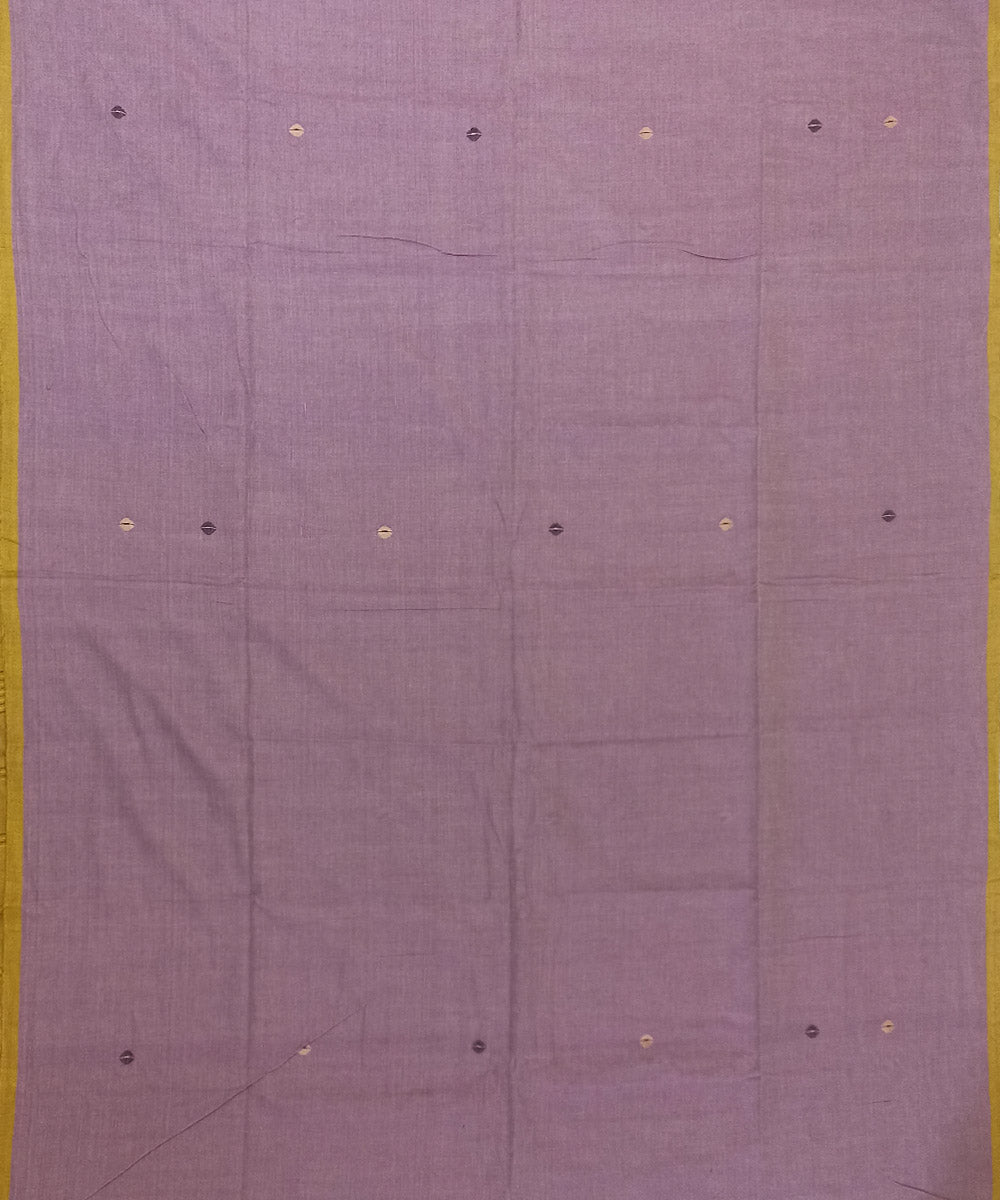 Light purple cotton handloom bengal saree