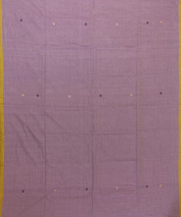 Light purple cotton handloom bengal saree