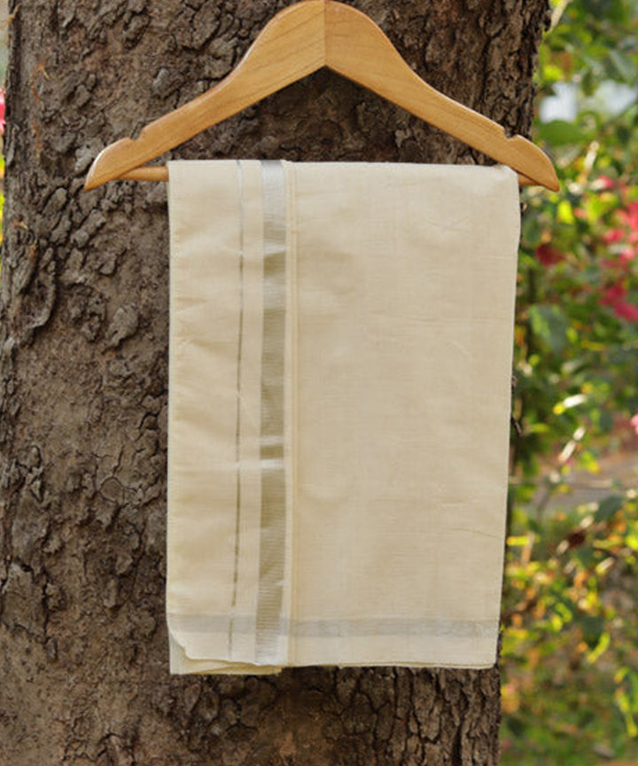 Shweth white handwoven cotton kurta