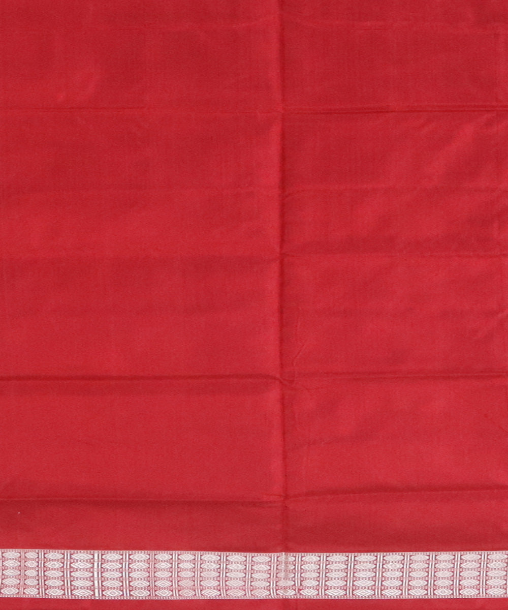 Ocean blue silk handwoven sambalpuri saree