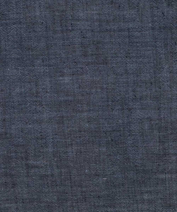 Navy blue handwoven kala cotton fabric
