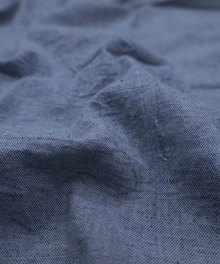 Blue handwoven kala cotton fabric