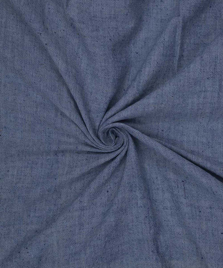 Blue handwoven kala cotton fabric