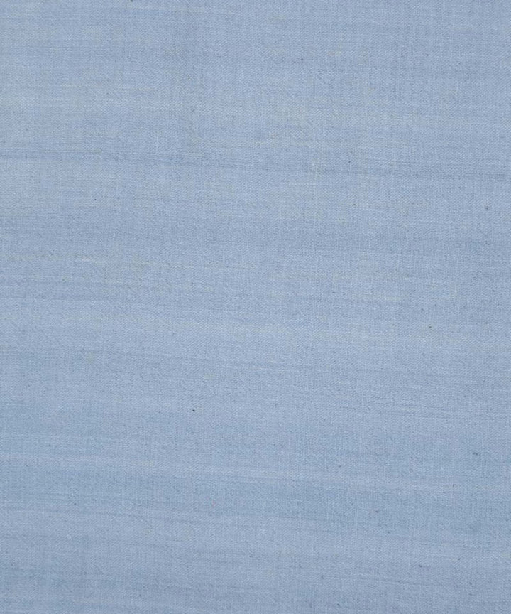 Sky blue handwoven kala cotton fabric